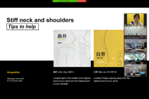 Common Work-Related Pain & Stress, and Acupoints Exercises to relieve it