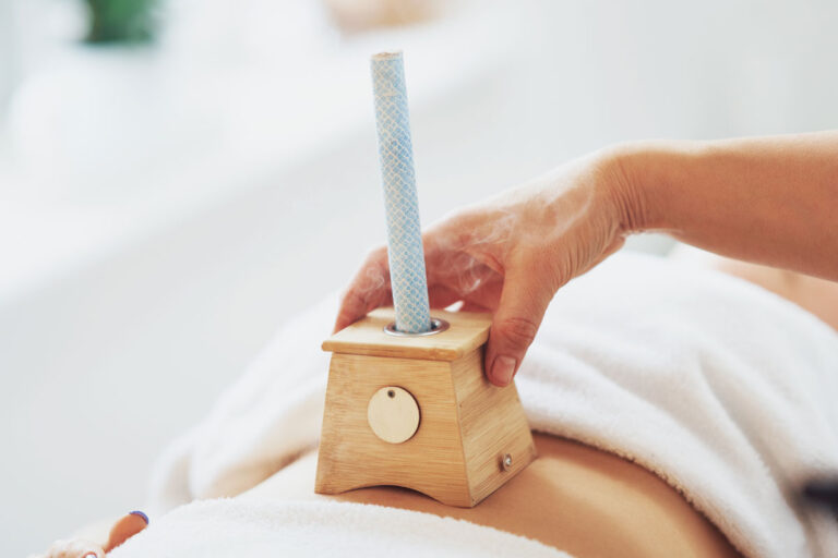 Moxibustion on stomach